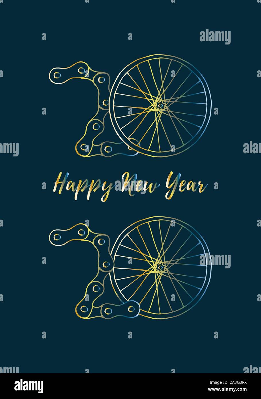 Happy new year bike hot sale