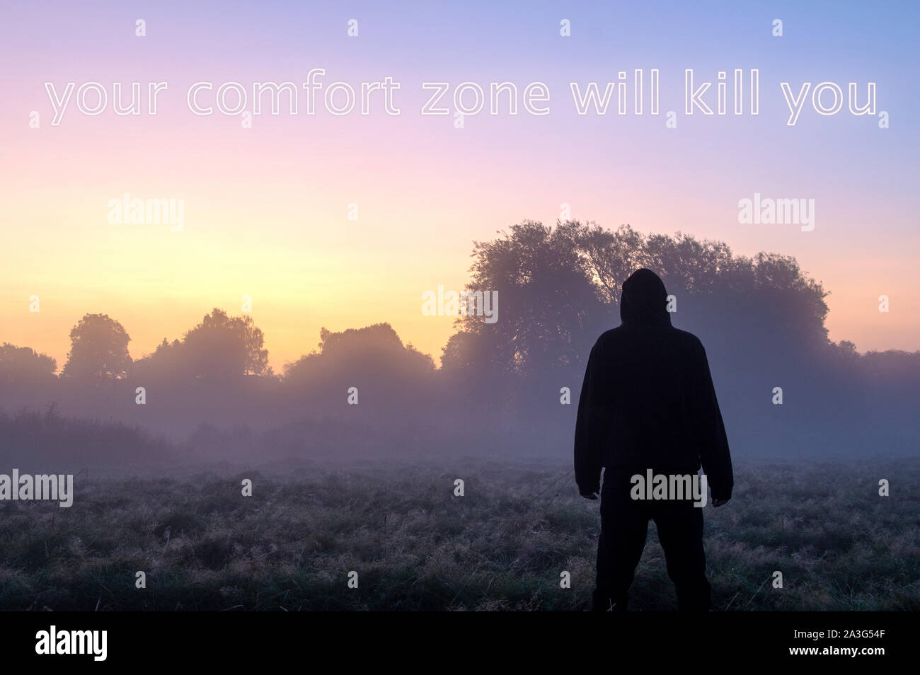 A Cool Hipster Motivation Phrase To Inspire A Hooded Figure