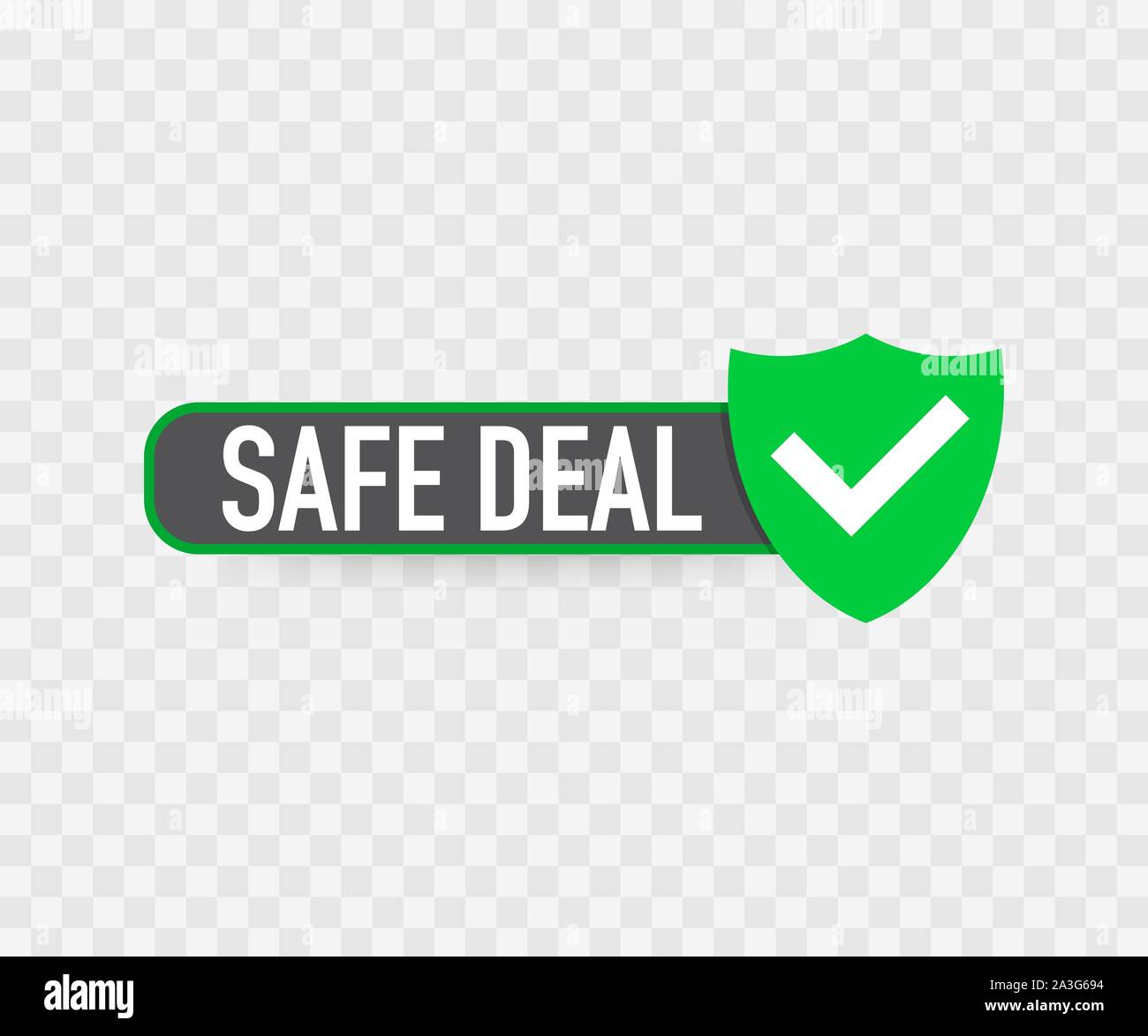 Safe deal icon. Partnership vector icon with handshake. Vector stock ...