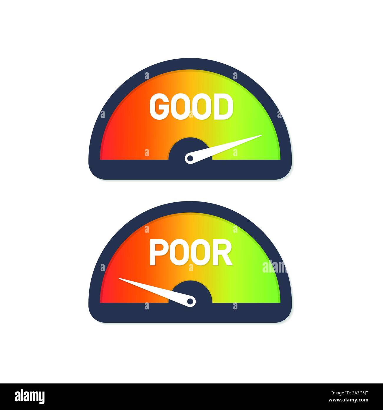 Credit rating indicator. Vector credit financial rate and level. Vector ...