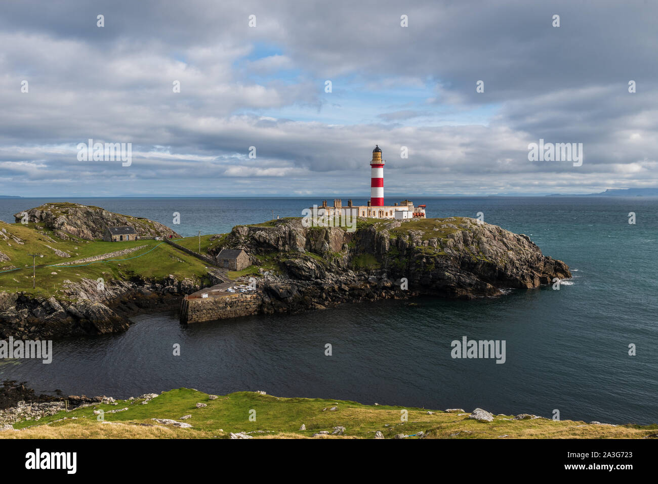 Eilean Glas Lighthouse Scalpay Isle of Harris Stock Photo