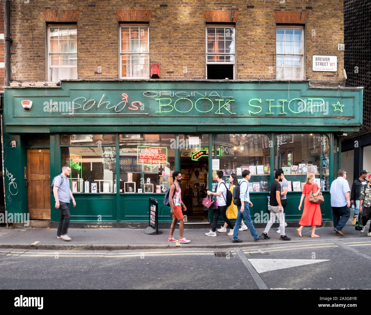 Original Soho Book Shop, Soho, London, UK Stock Photo