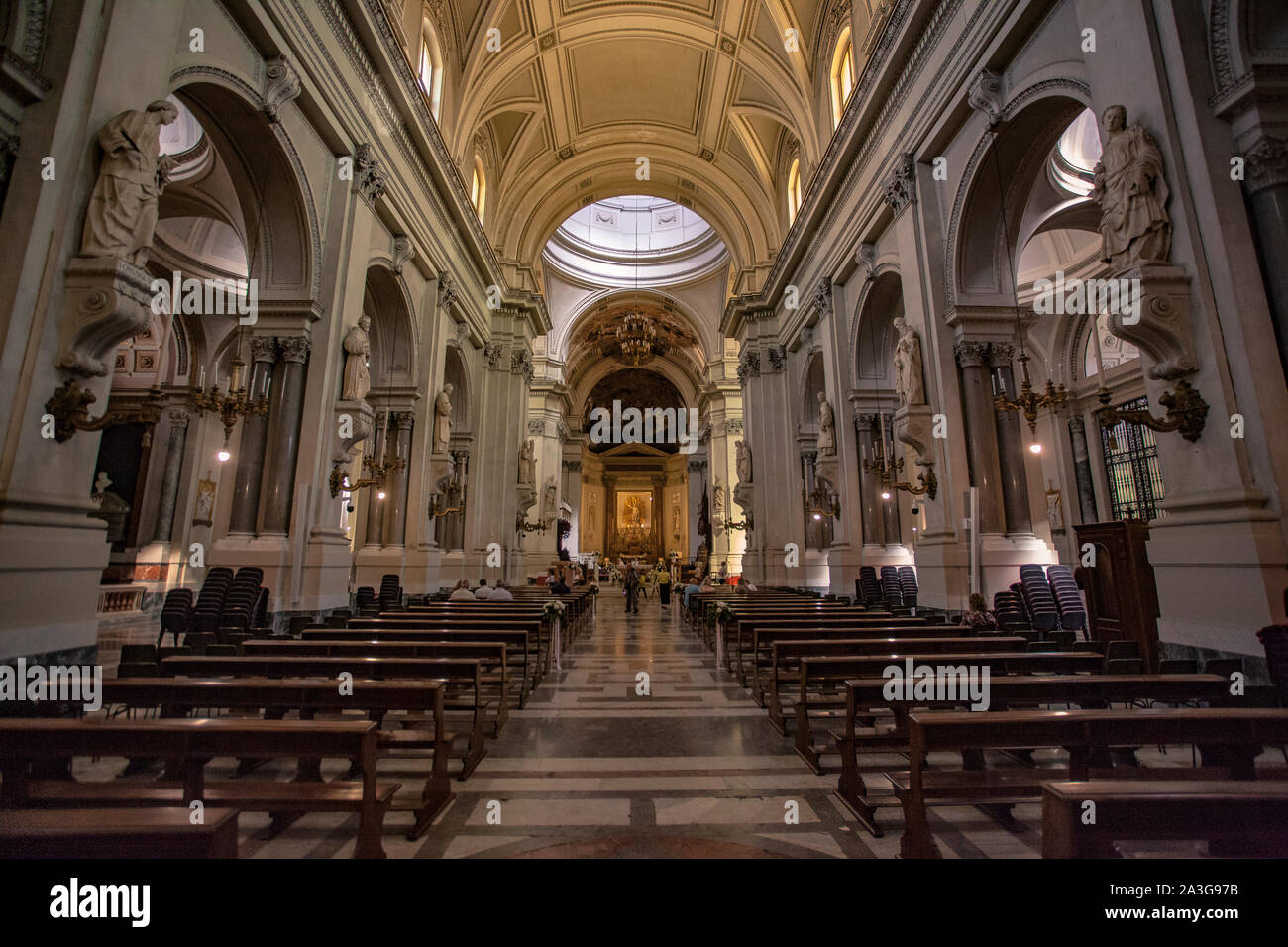 Interior of Palermo's Cathedral Stock Photo - Alamy