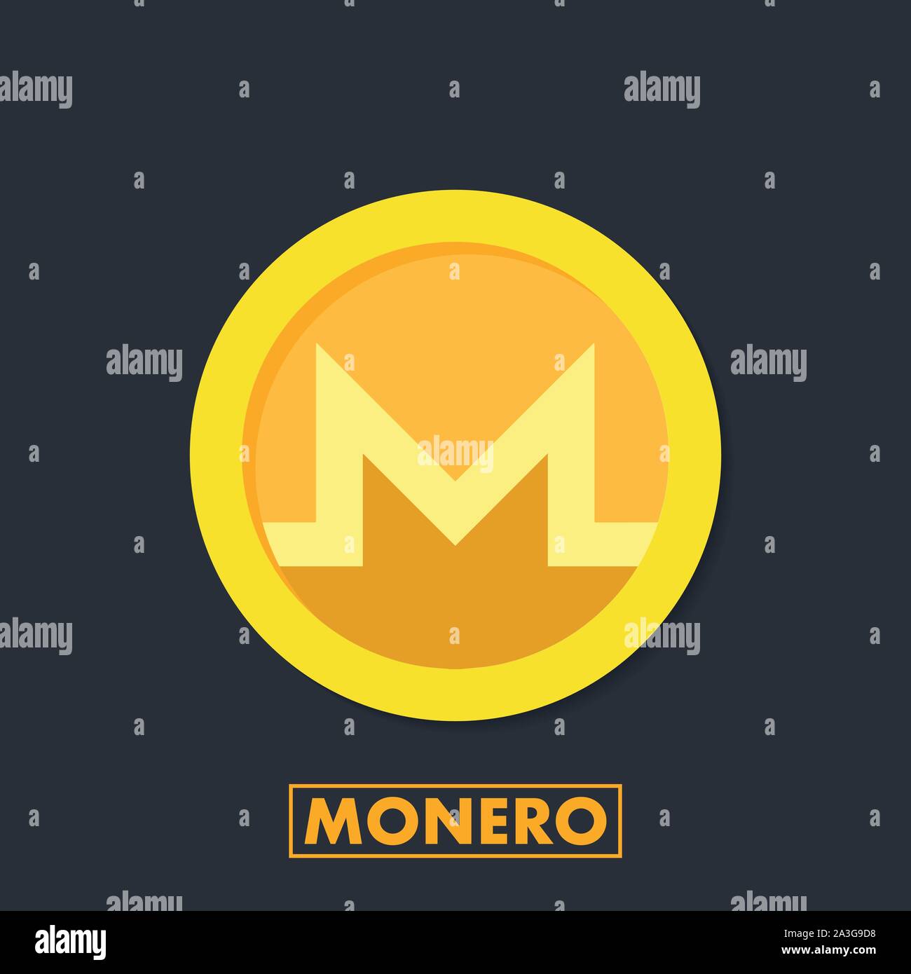 Monero (XMR) crypto currency icon for apps and websites. Monero logo ...