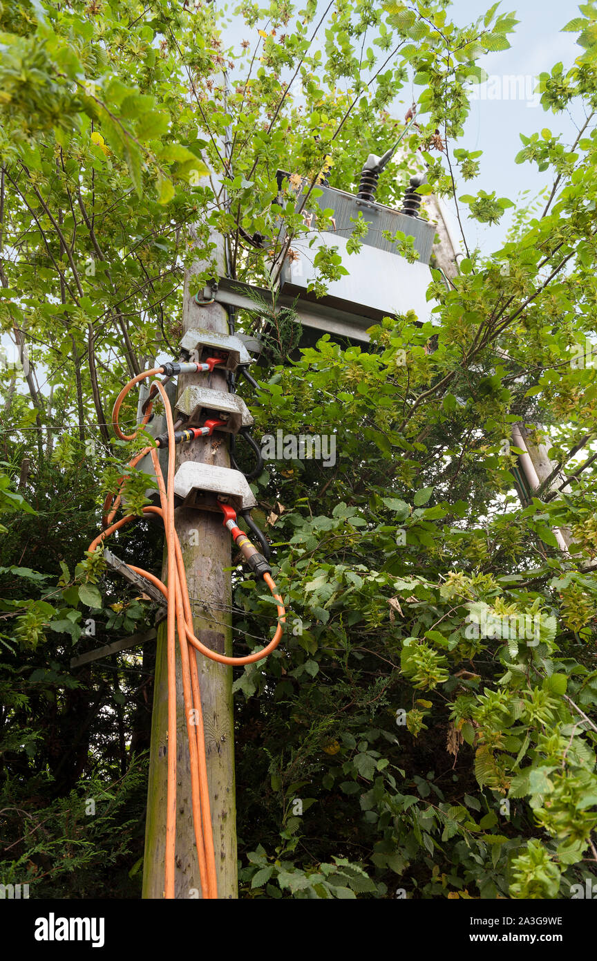 Three phase portable mains diesel generator as a power supply to failed