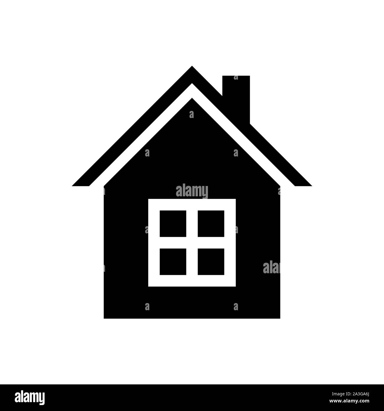 House icon Vector simple flat logo symbol Stock Vector Image & Art - Alamy