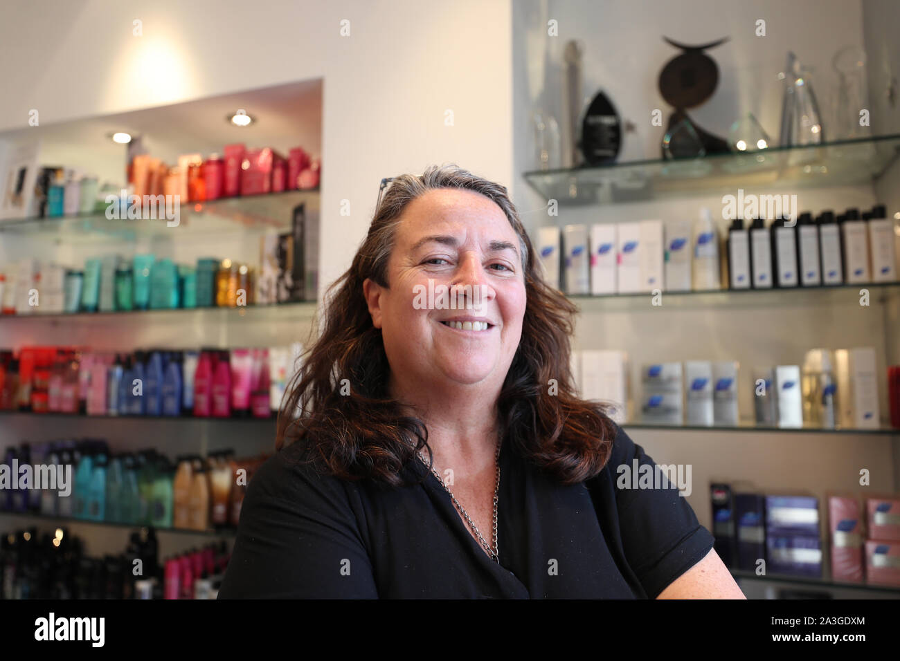 Hairdresser Jenni Crawford At The Kazumi Hair Salon In Dublin