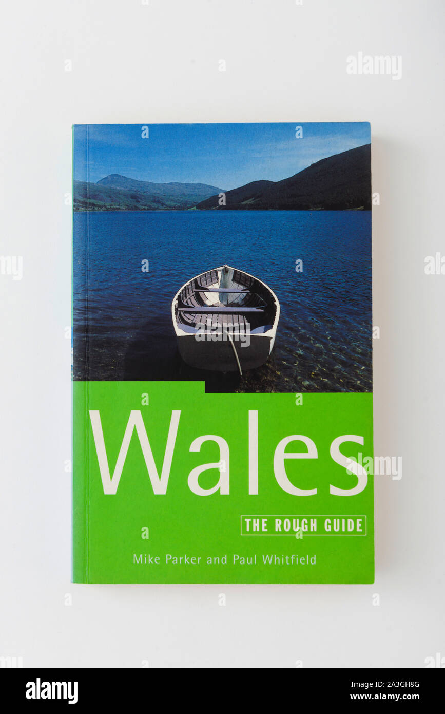 The book, The Rough Guide to Wales Stock Photo Alamy