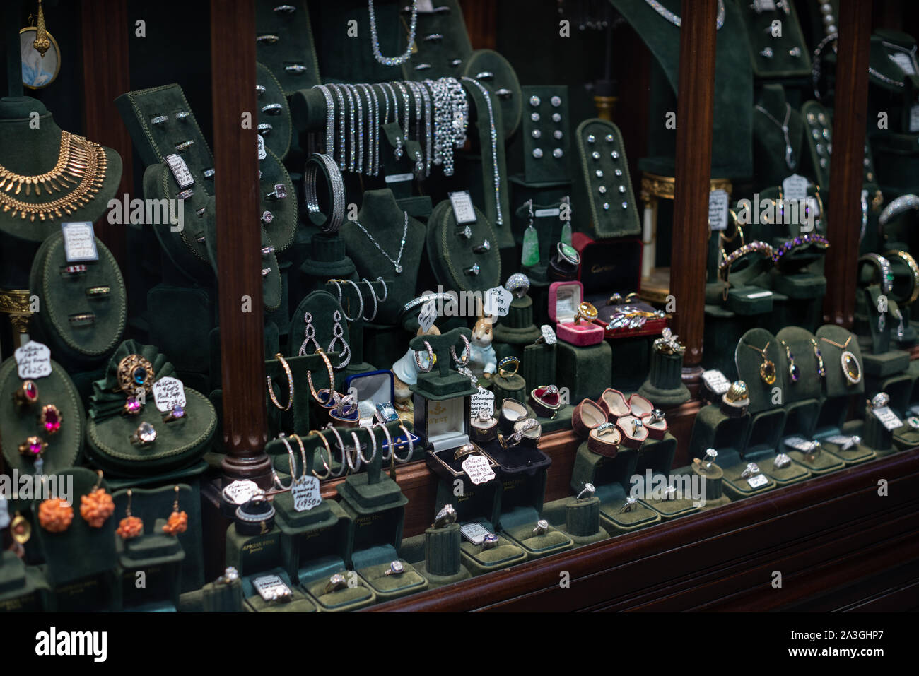 Jewellery store window, Dublin, Ireland. Stock Photo