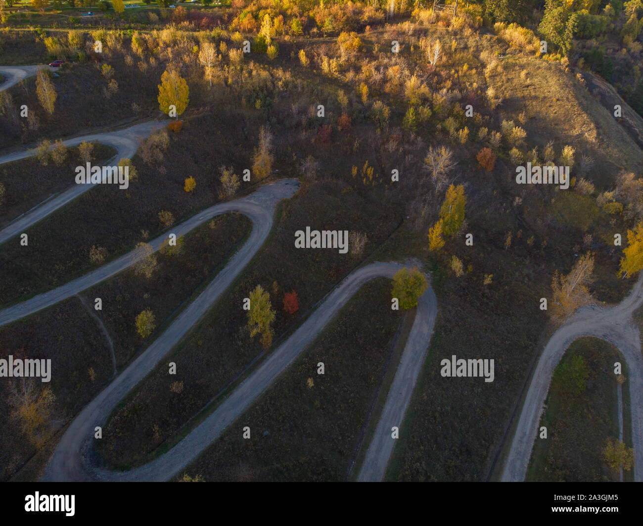 Aerial top vew winding hi-res stock photography and images - Alamy