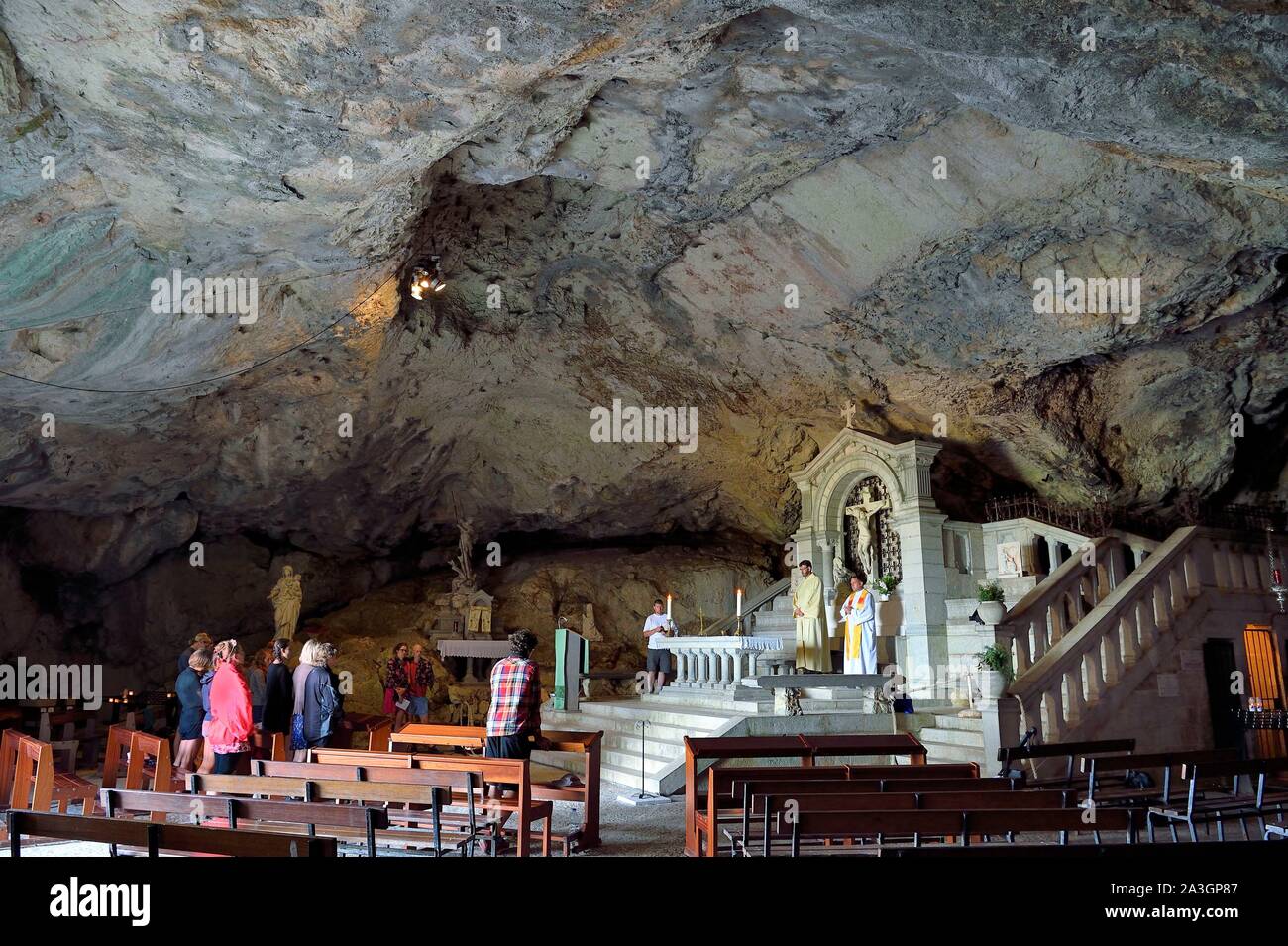 France, Var, Plan d'Aups Sainte Baume, Sainte Baume massif, religious