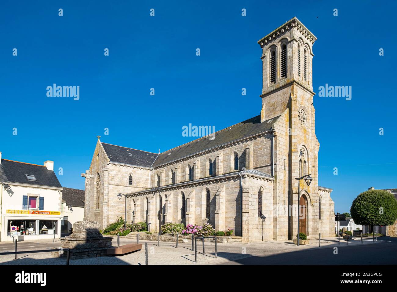 France, Finistere, Aven Country, Nevez, Sainte-Thumette church Stock Photo