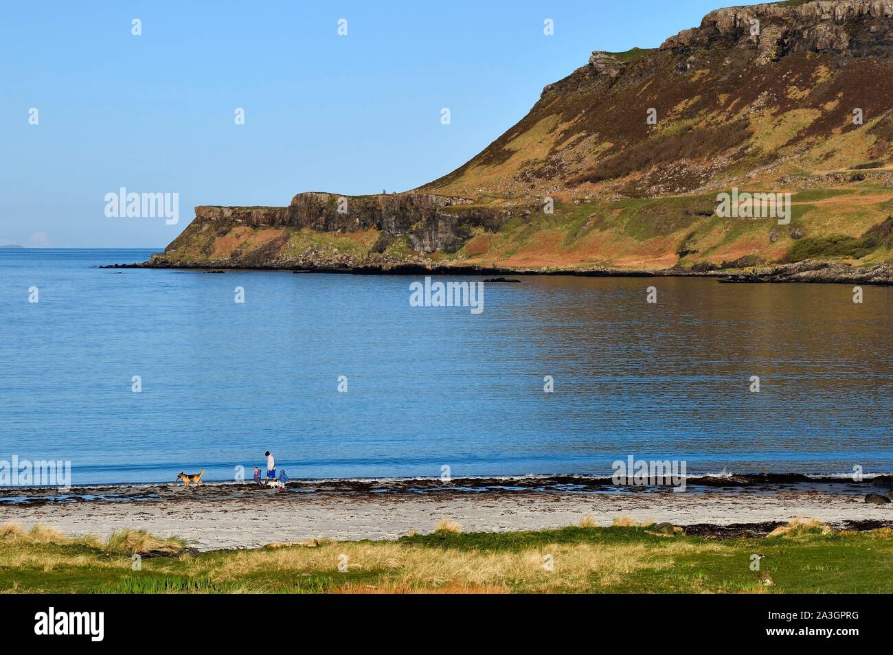 United Kingdom, Scotland, Highland, Inner Hebrides, Isle of Mull, Calgary Bay beach Stock Photo