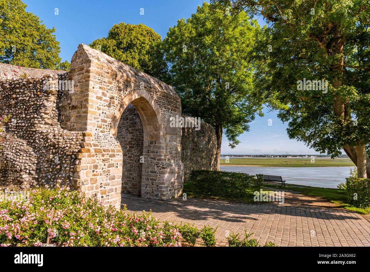 France, Somme, Somme Bay, Saint Valery sur Somme, the heights of the