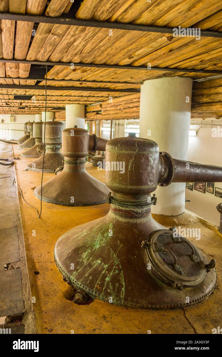 Bulgaria, Stara Zagora, Kazanlak, The Valley of Roses, the Enio Bonchev distillery Stock Photo