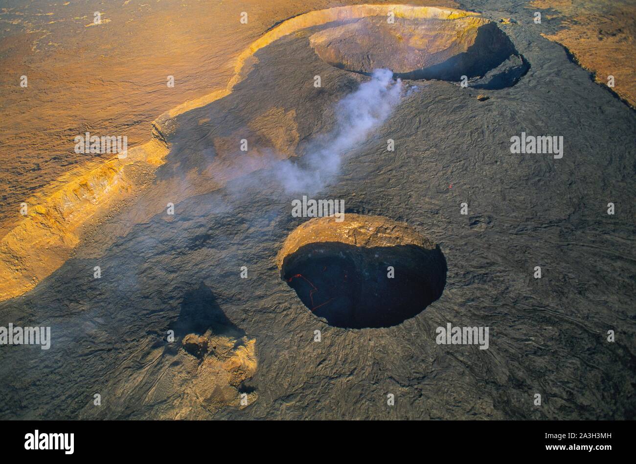 Ethiopia, Danakil Desert, Erta Al? Volcano, Ethipia Stock Photo - Alamy