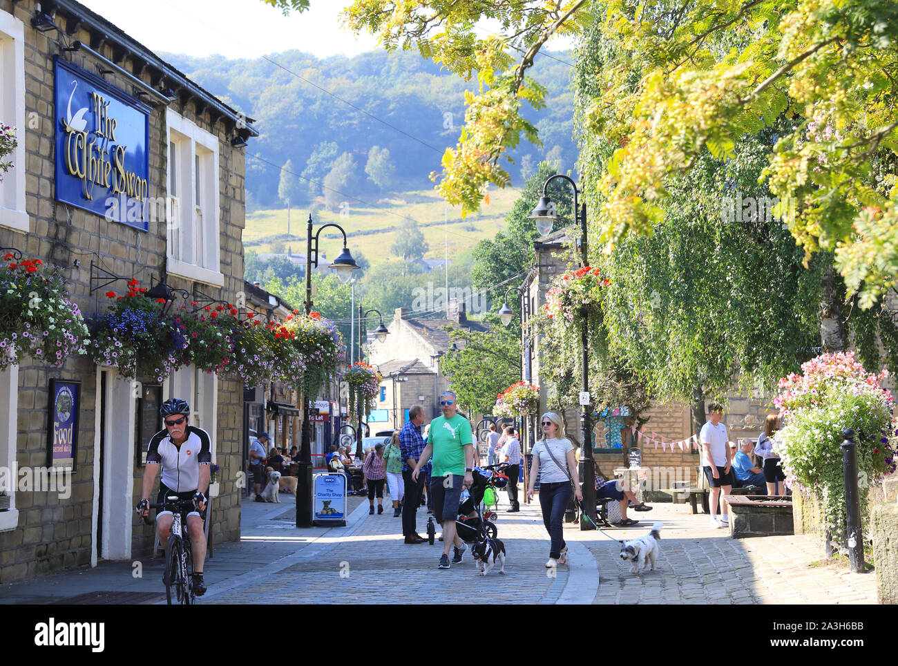 St Street in Hebden Bridge, a pretty market town in the Upper