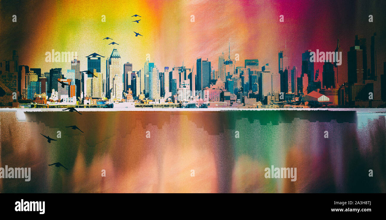 New York. Modern digital art Stock Photo Alamy