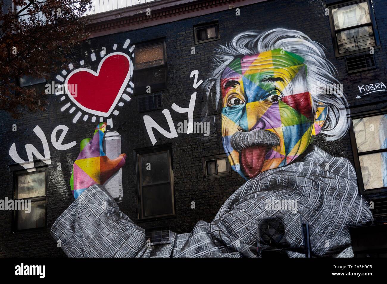 USA, New York City, Street Art in Manhattan Stock Photo