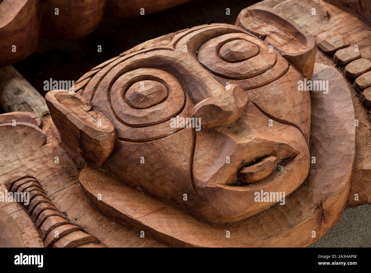 Papua-New-Guinea, National Capital District, Port Moresby, National Museum and Art Gallery, sculpture outside the building Stock Photo