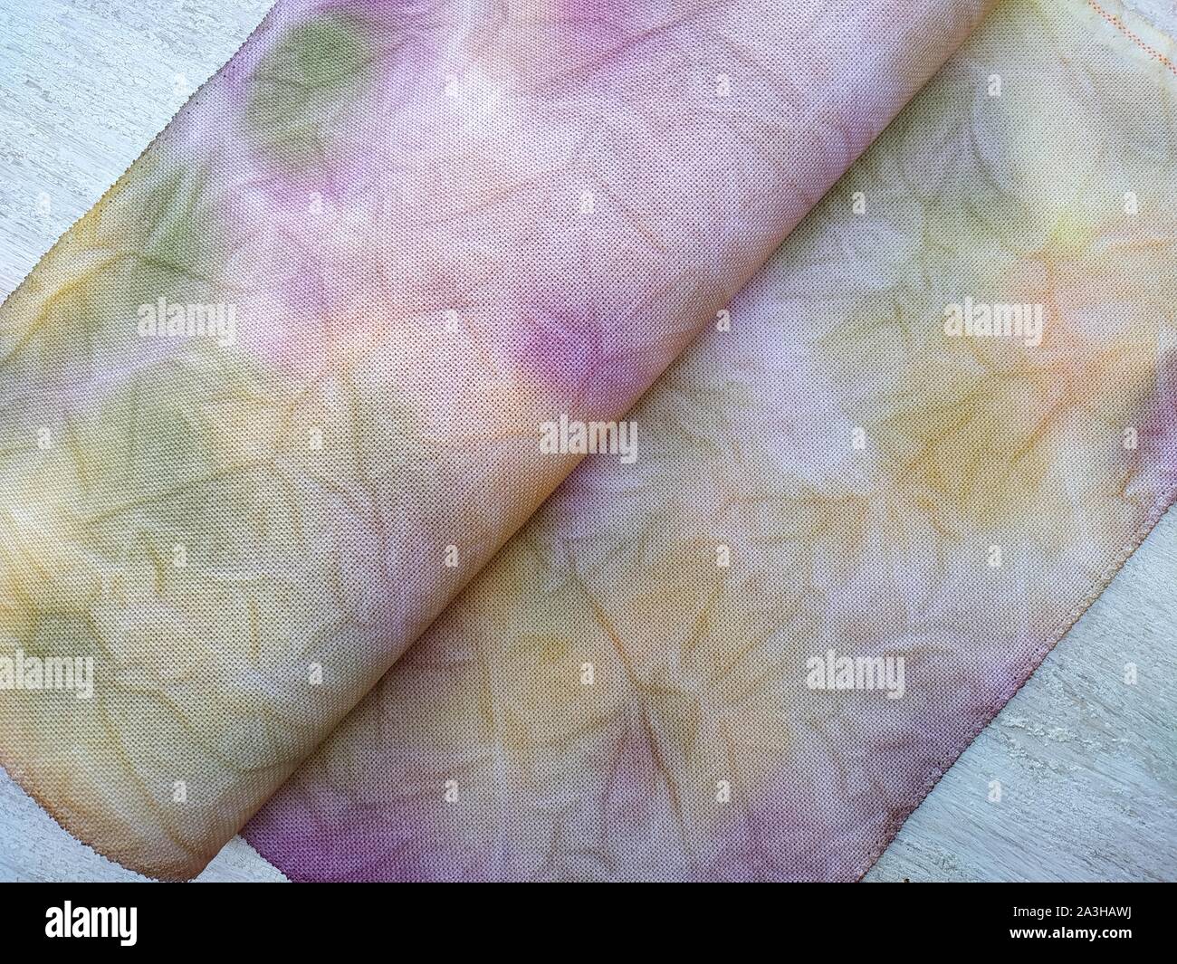 Abstract Tie Dye Canvas Effect Texture Background. Fabric for cross