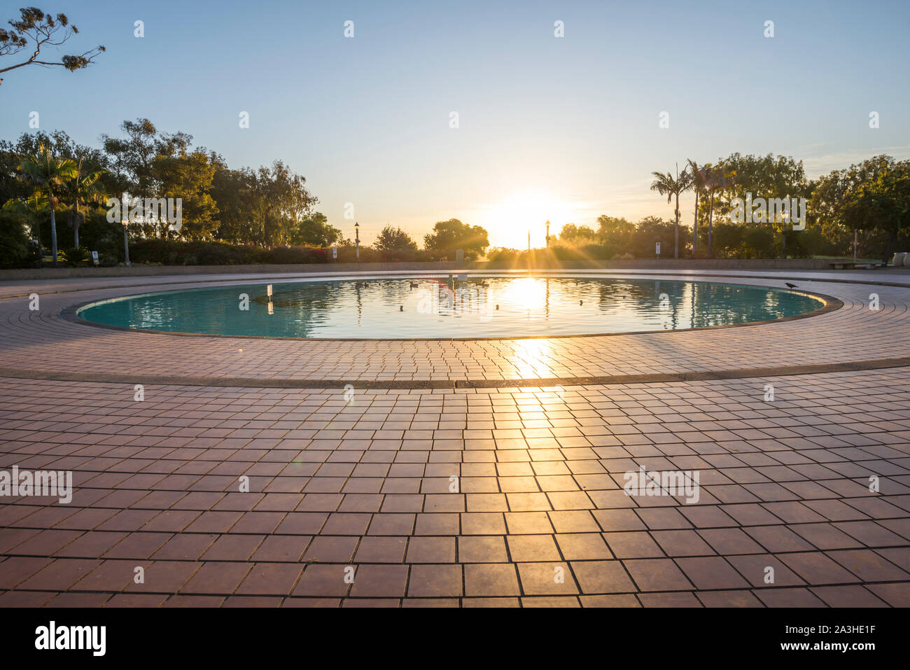 The Bea Evenson Fountain at Balboa Park, San Diego, California, USA. Stock Photo