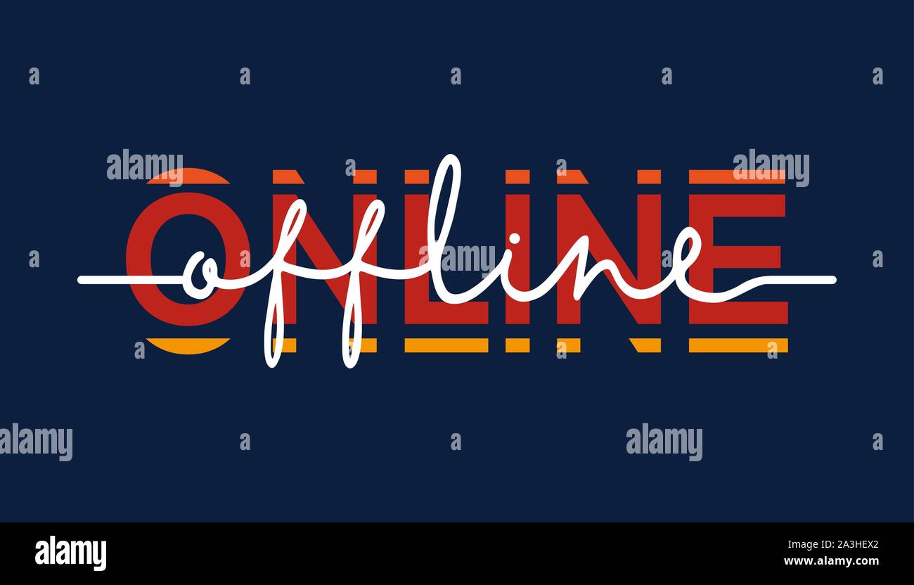 Online offline Stock Vector Images - Alamy