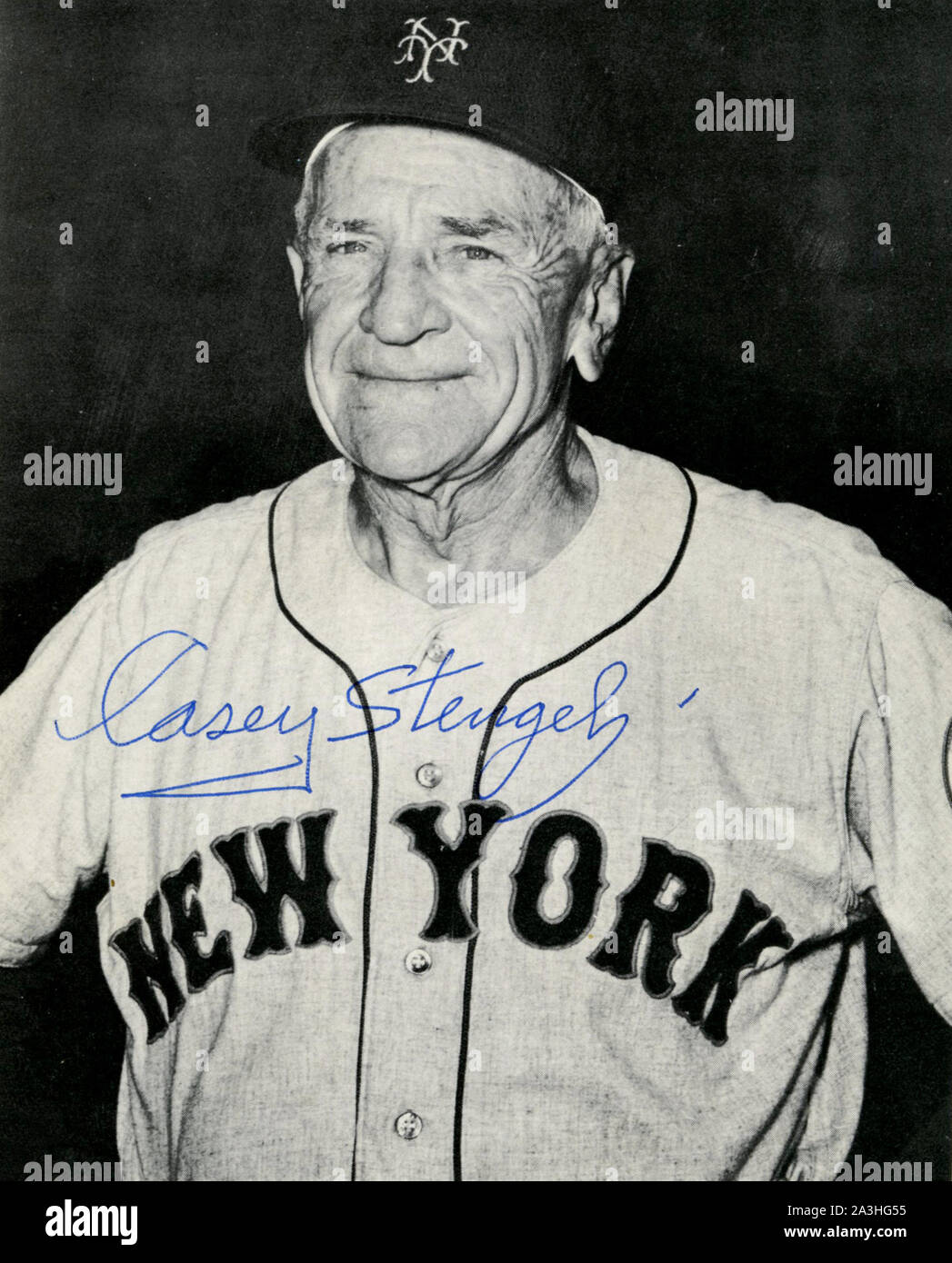 1960s era autographed photo of Hall of Fame New York Mets baseball