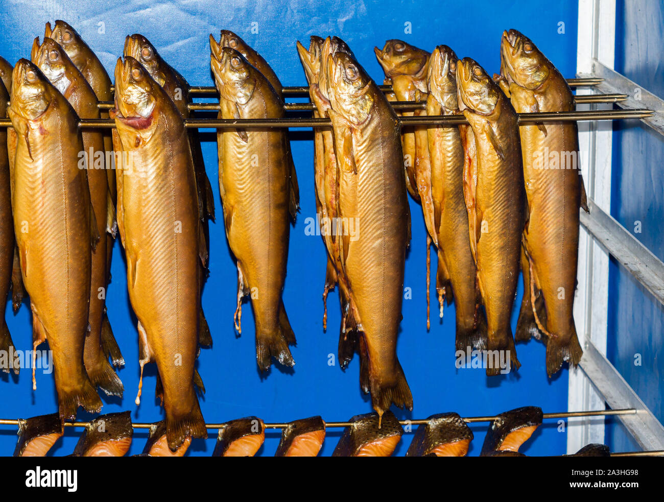 fresh smoked fish Stock Photo Alamy