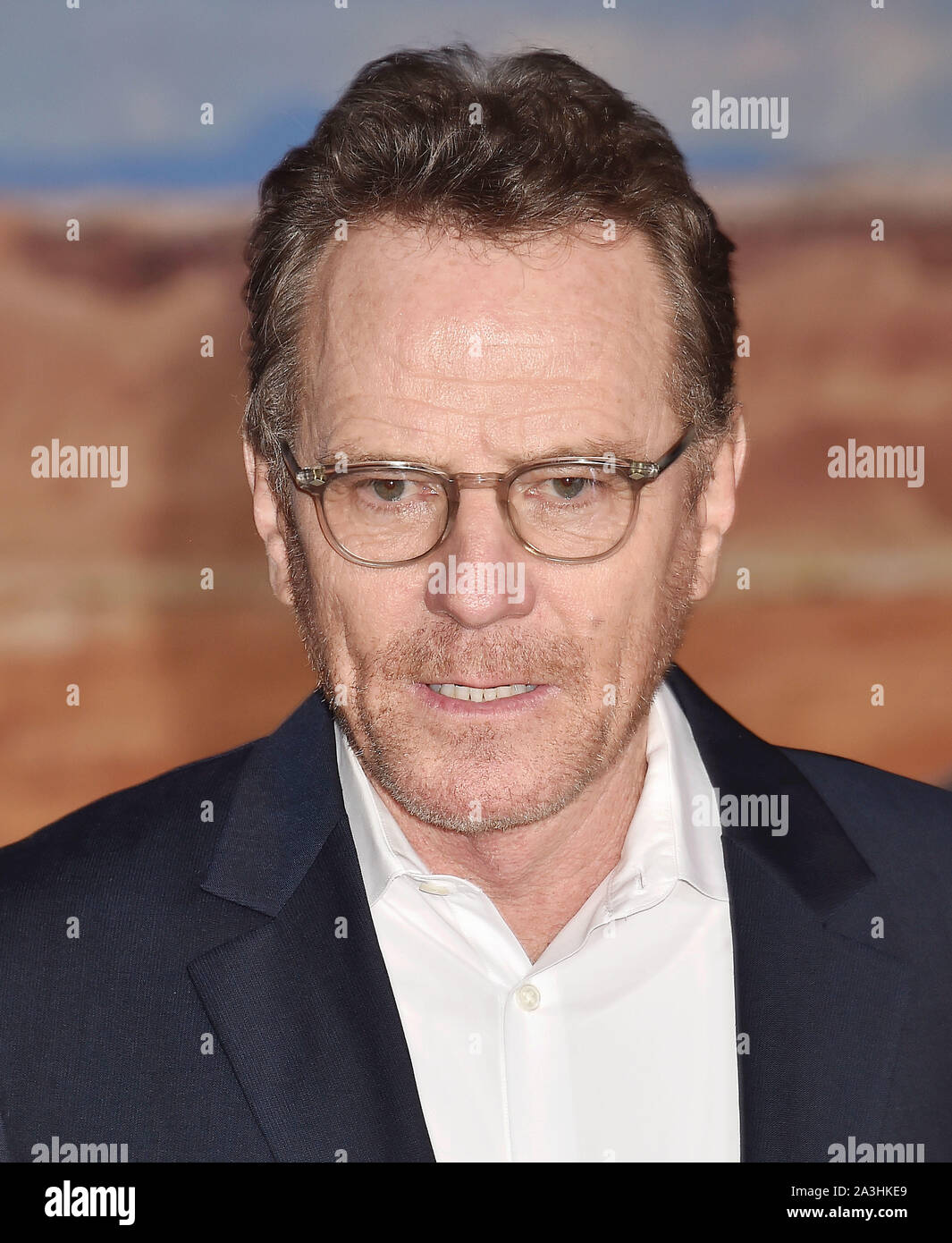 WESTWOOD, CA - OCTOBER 07: Bryan Cranston attends the premiere of Netflix's 'El Camino: A Breaking Bad Movie' at Regency Village Theatre on October 07, 2019 in Westwood, California. Stock Photo