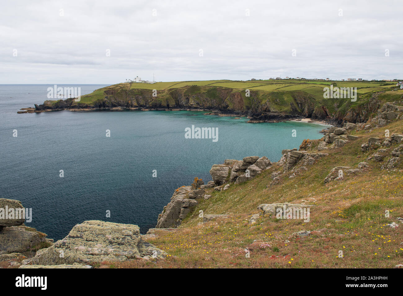 View of the scenery at The Lizard in Cornwall Stock Photo - Alamy