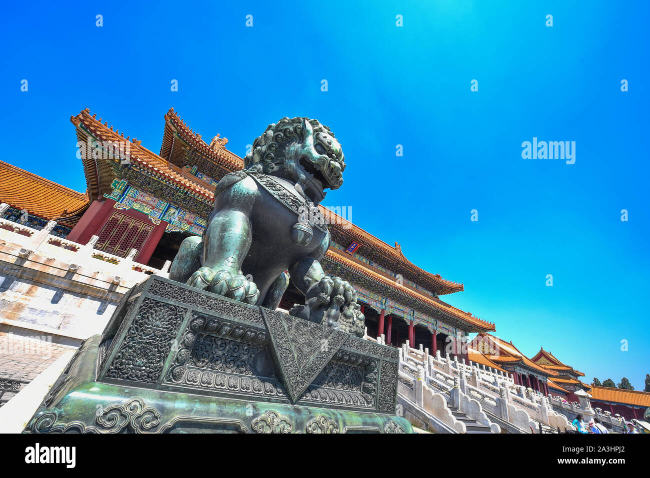 Statues in the Forbidden City in Beijing Stock Photo Alamy