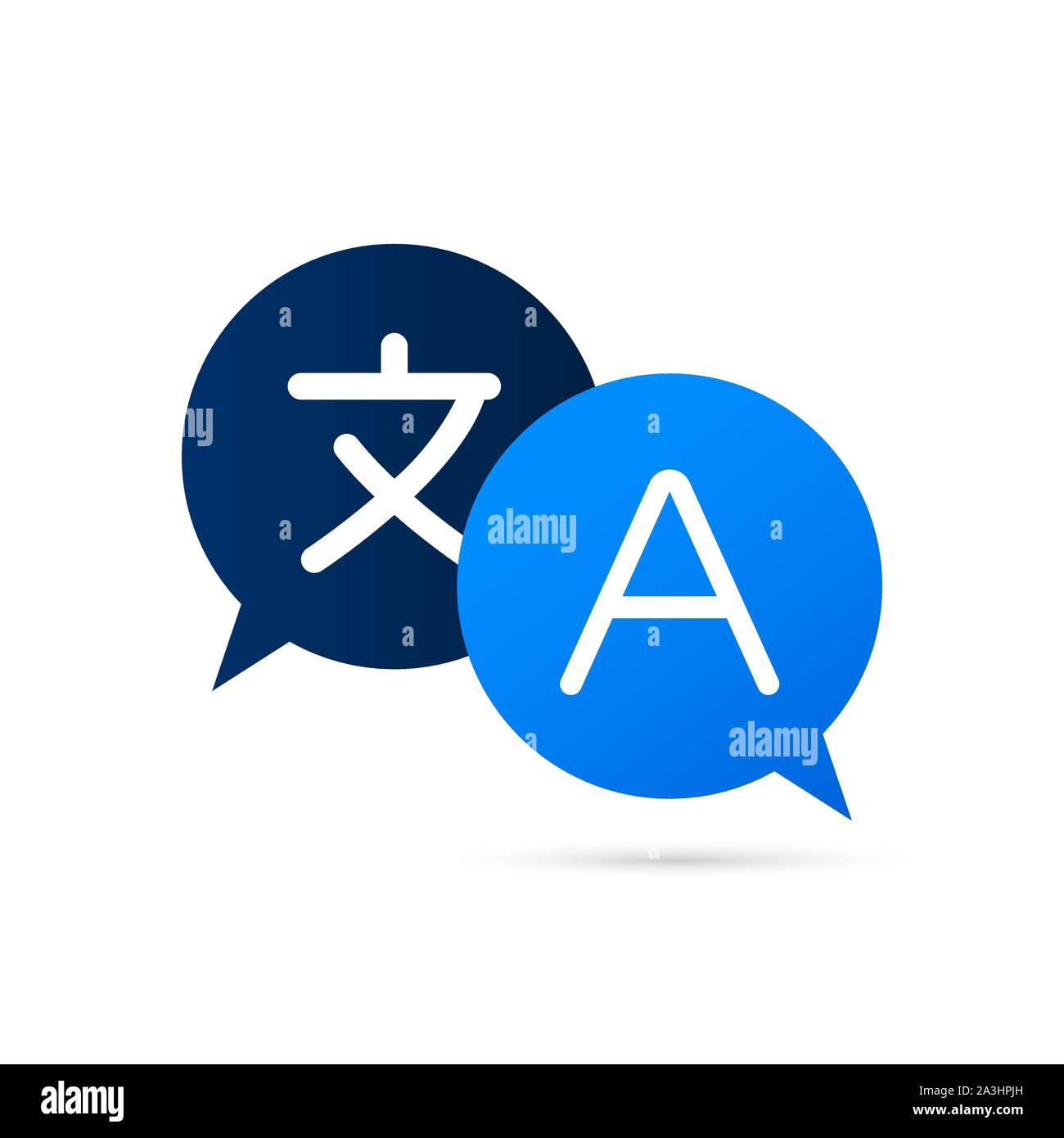 Online translator concept isometric vector illustration. Smartphone ...