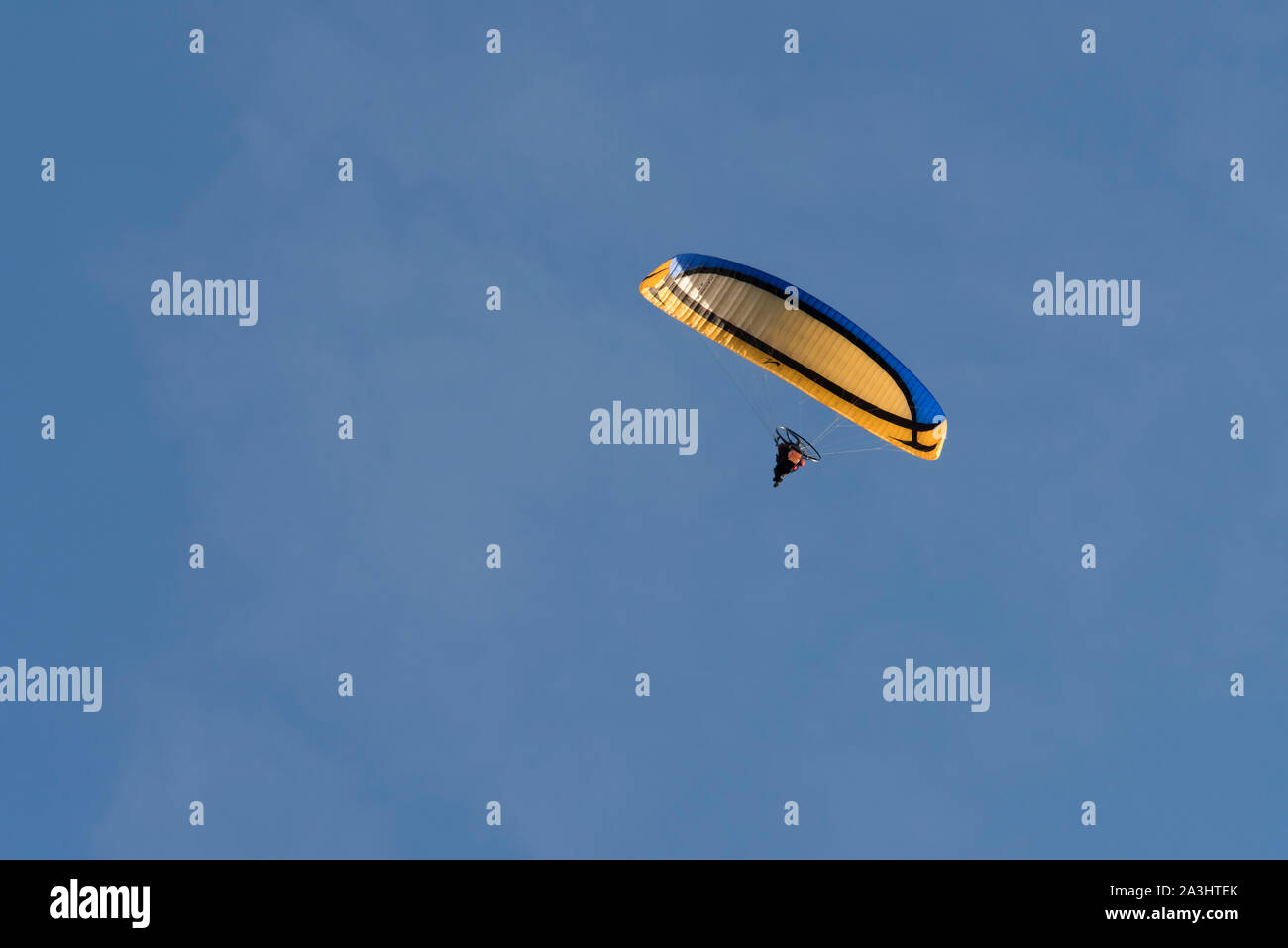 Paraglider over Cumbria. Stock Photo