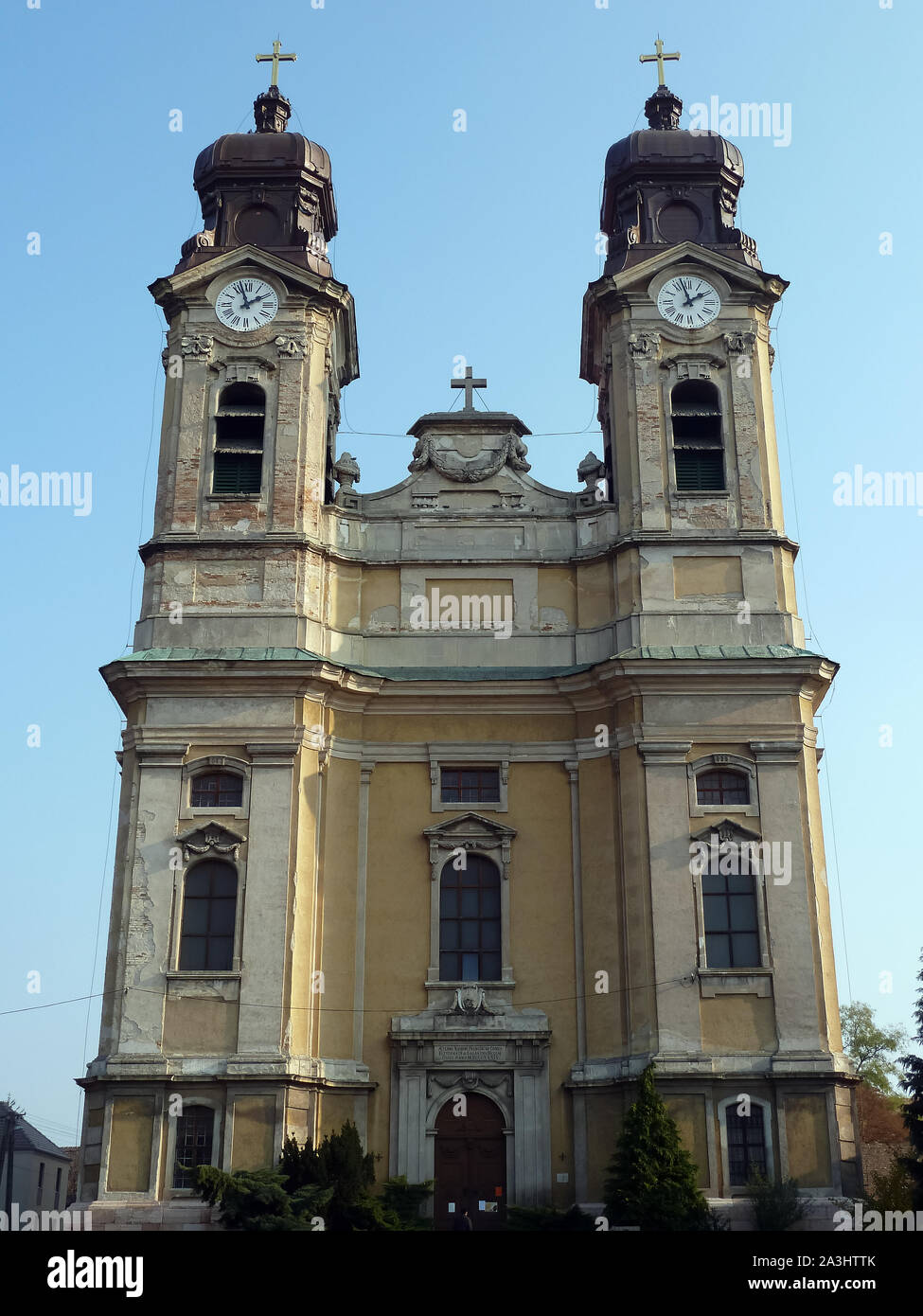 Exaltation of the Holy Cross Roman Catholic Church, Tata, Komárom-Esztergom county, Hungary, Magyarország, Europe Stock Photo