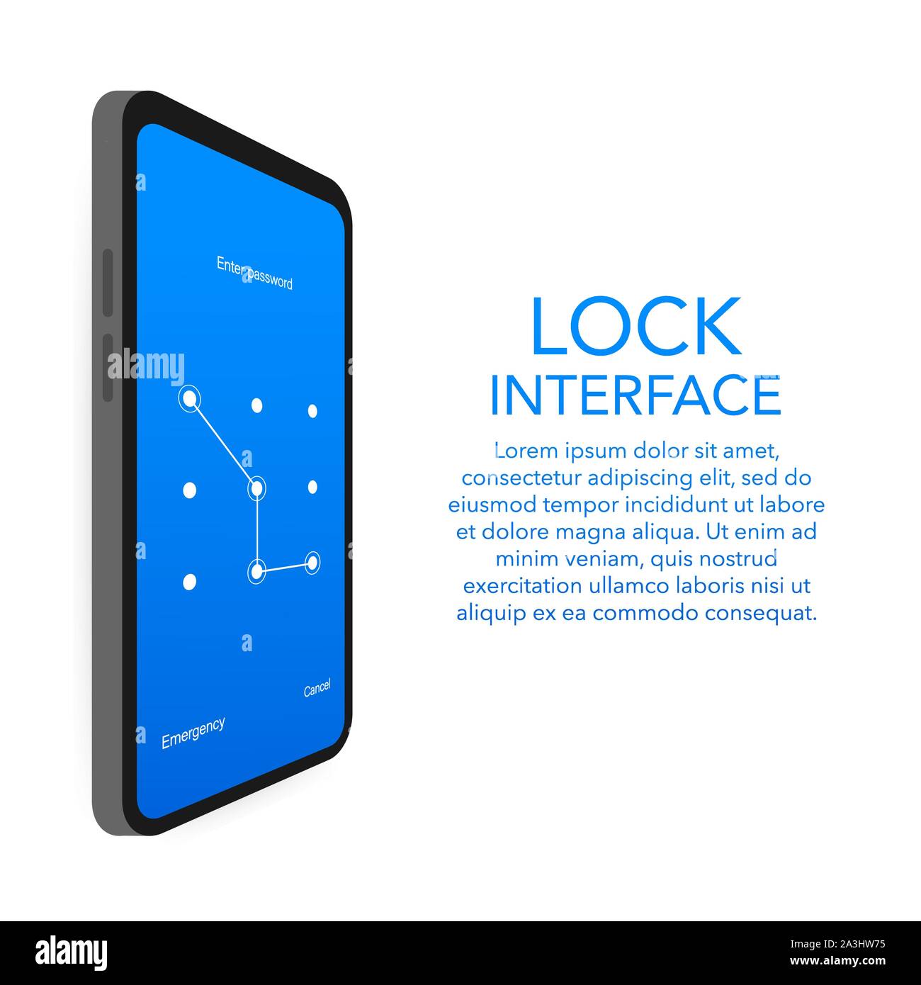 Screen lock authentication password smartphone background template ...