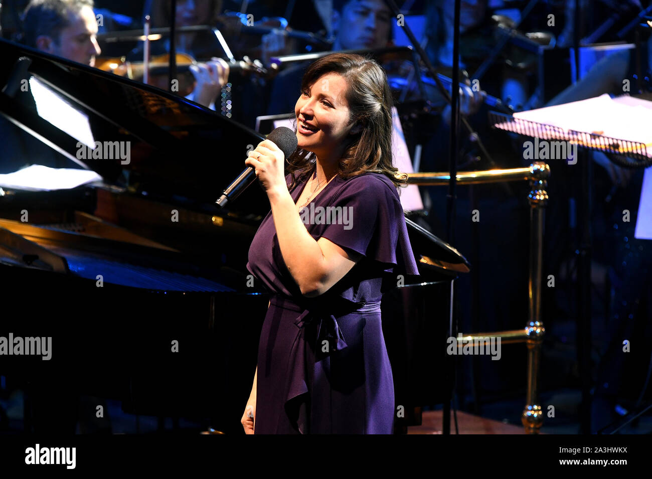 Sara Brimer Davey performs at Classic FM Live at London's Royal Albert Hall. Stock Photo