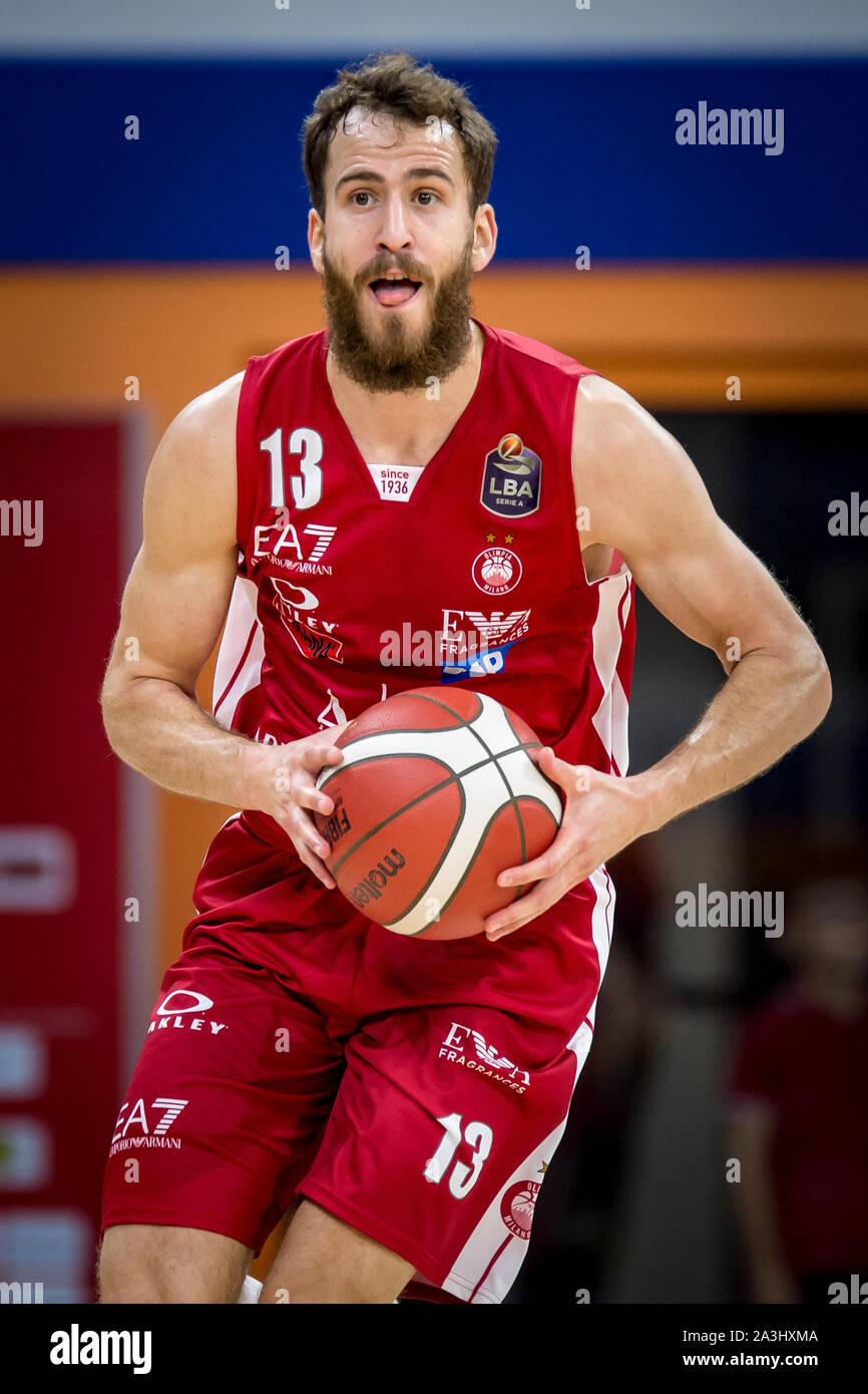 Milano, Italy. 07th Oct, 2019. Sergio Rodriguez (AX Armani Exchange Olimpia  Milano) during Legabasket Serie A basketball match AX Armani Exchange  Olimpia Milano vs Pallacanestro Trieste in Milano, Palalido Allianz Cloud,  the