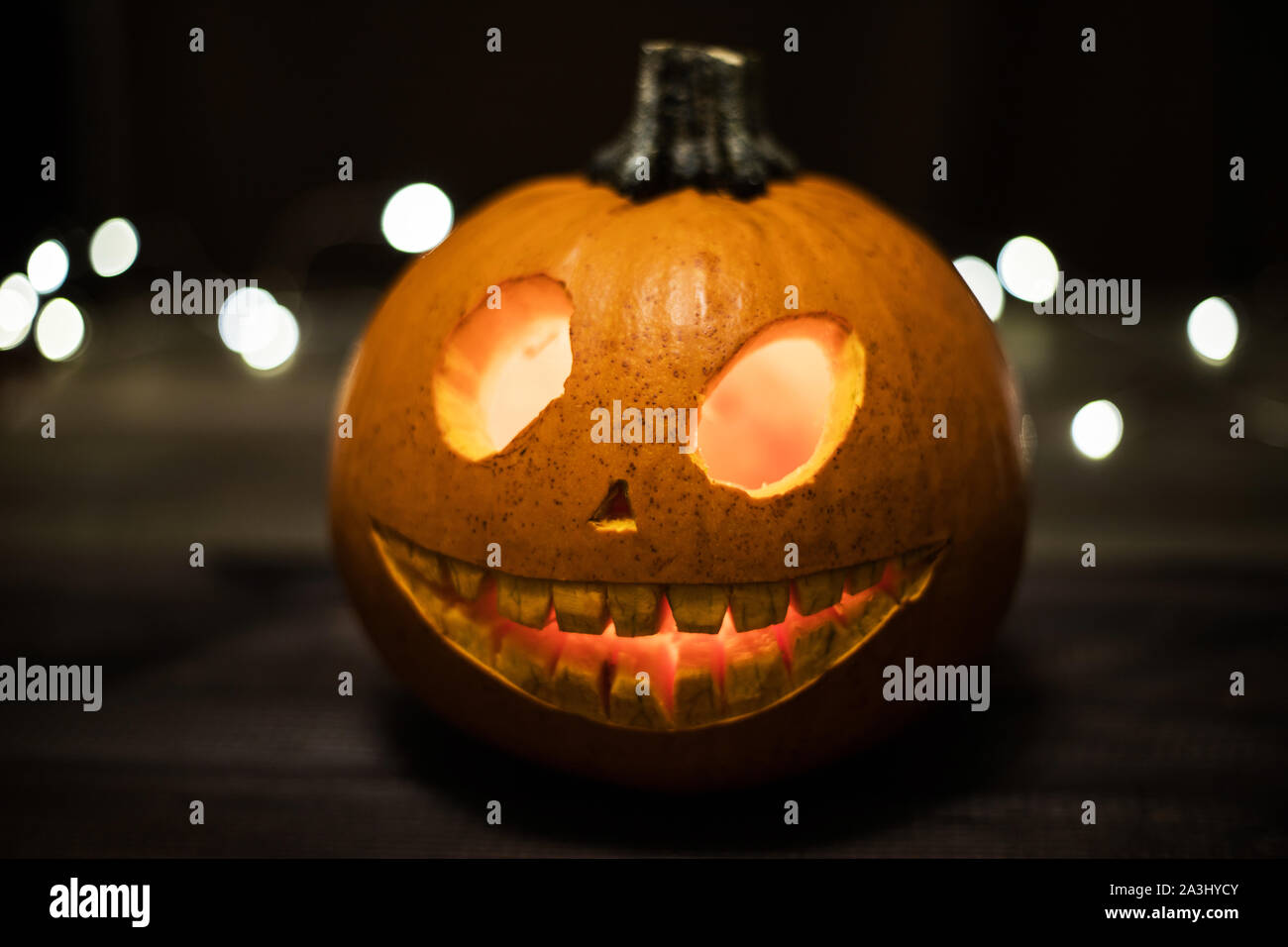 Halloween carved pumpkin, jack o lantern Stock Photo - Alamy