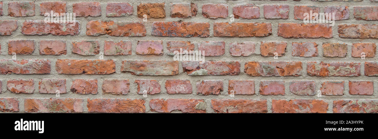 Panorama Brick wall texture Stock Photo