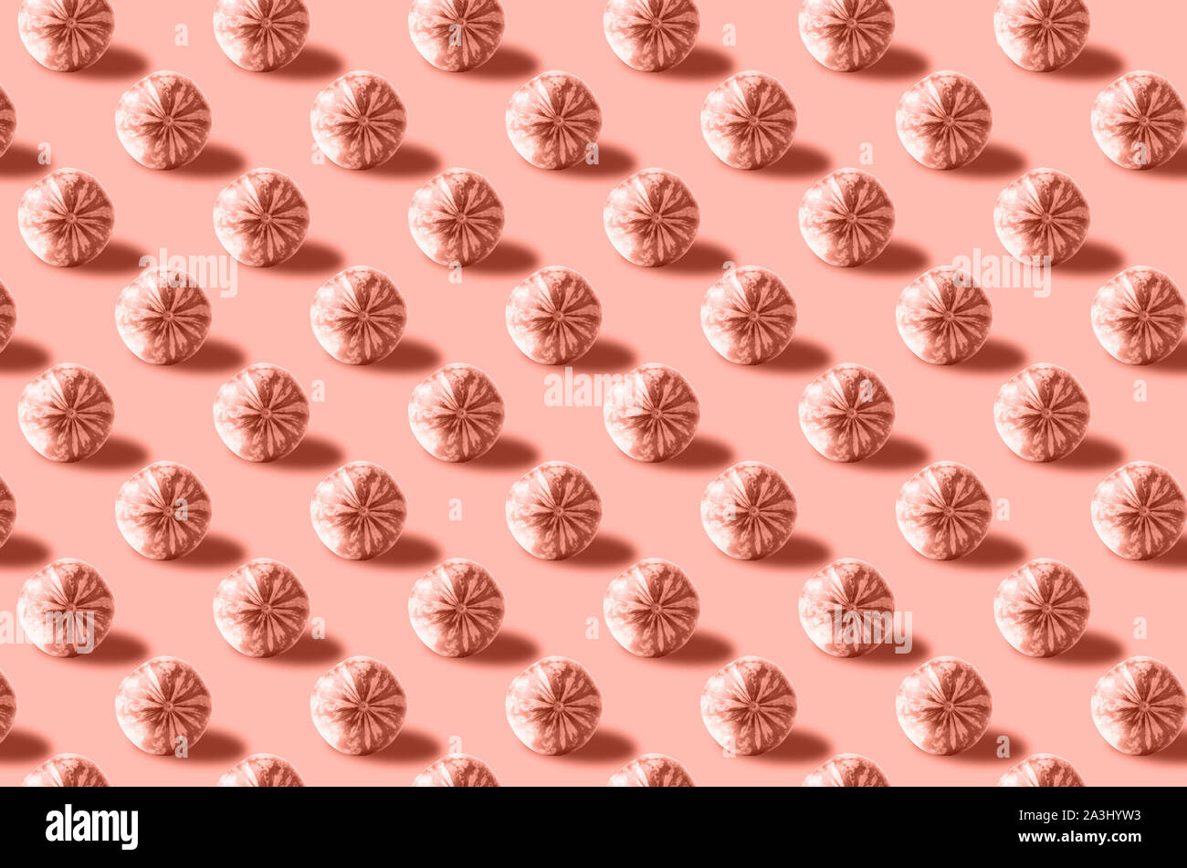 Trendy Pattern done with summer fruits background Stock Photo