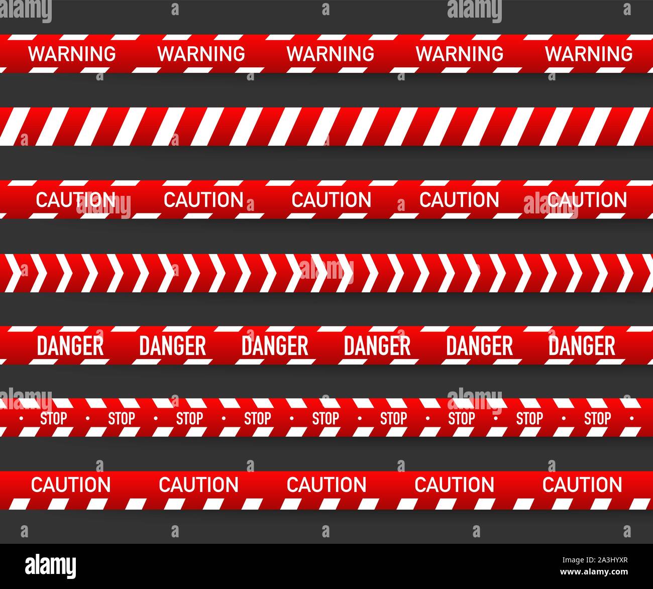 Red and white police stripe. Vector stock illustration Stock Vector ...