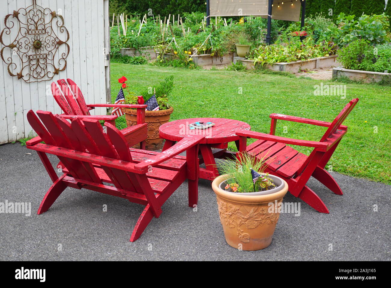 Outdoor living space Stock Photo