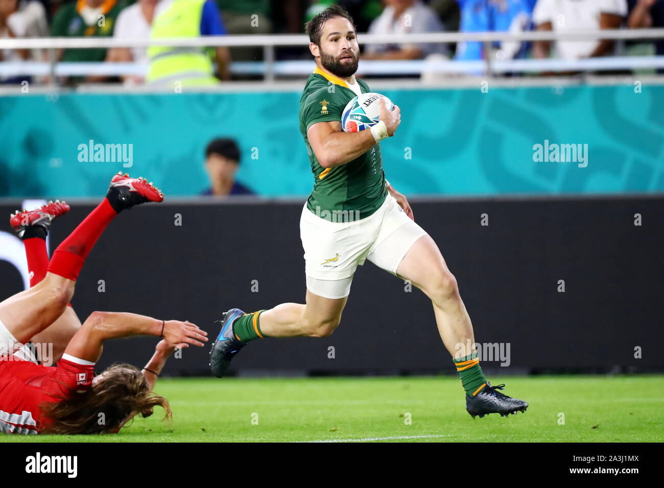 Kobe Rugless Rugby Kobe, Hyogo, Japan. 8th Oct, 2019. Cobus Reinach (RSA) Rugby : 2019 ...