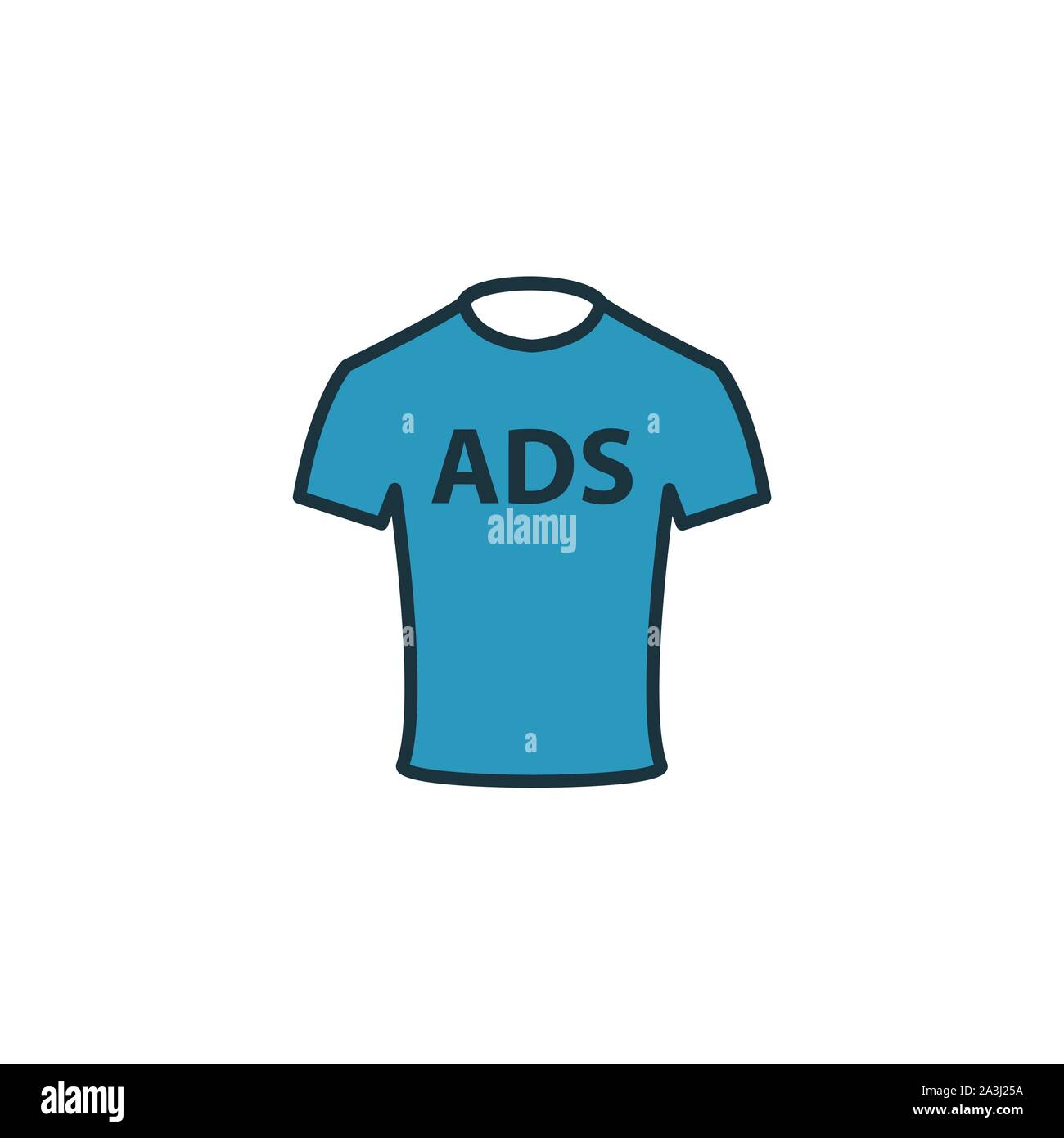 Merch Advertising icon. Outline filled creative elemet from advertising ...