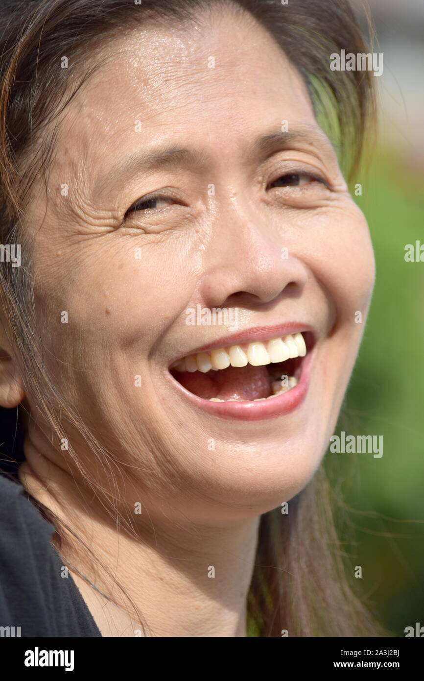 A Senior Gramma Laughing Stock Photo