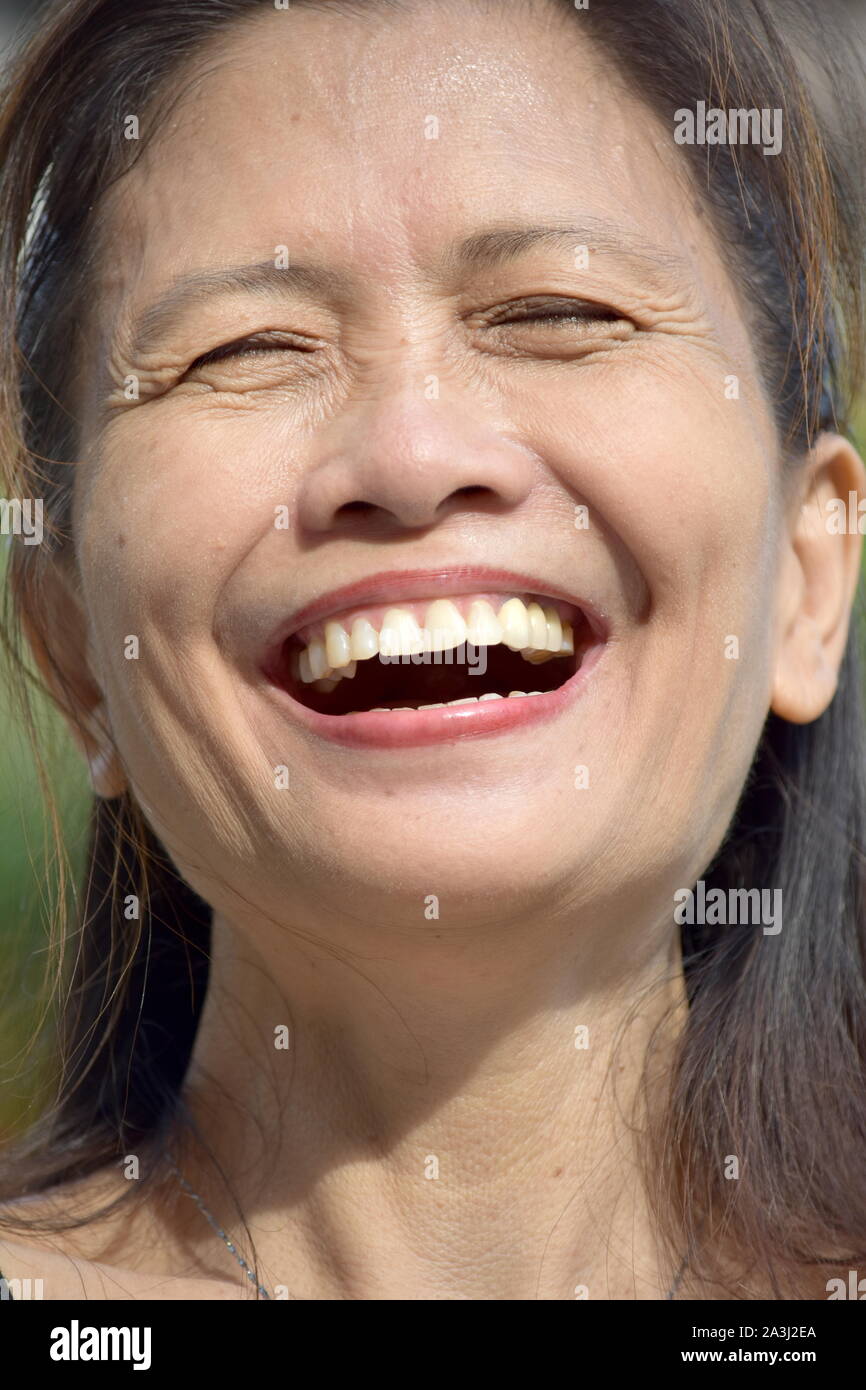 An Old Gramma Laughing Stock Photo