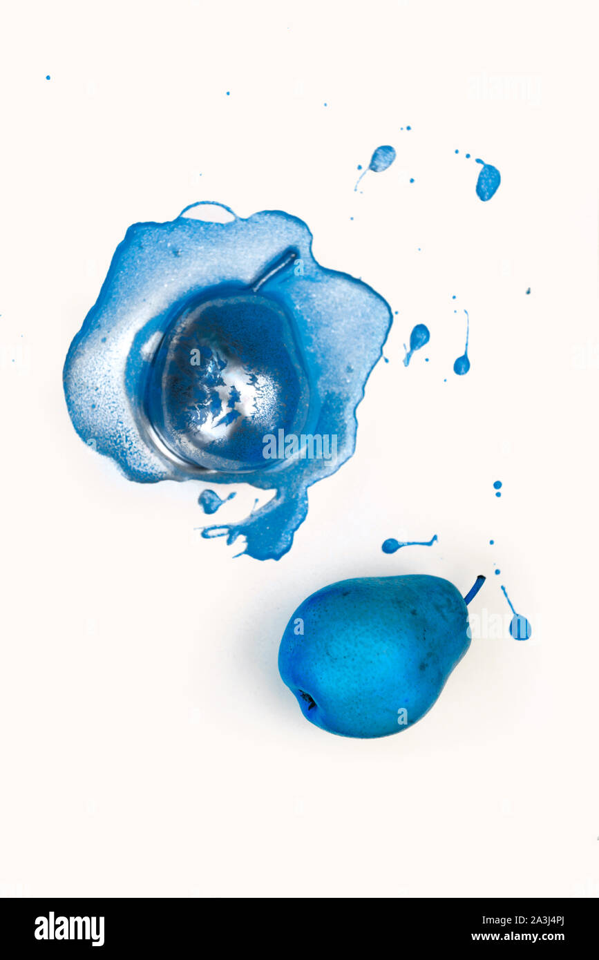 Minimalism style Fruit. Surreal minimal art.Food concept Stock Photo