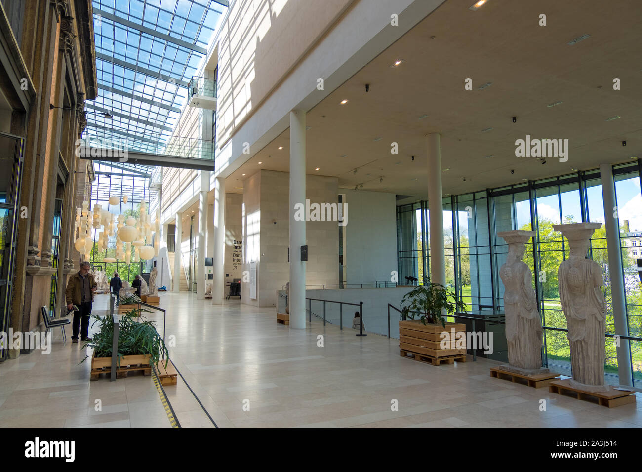 Copenhagen, Denmark - May 04, 2019: Interior of Danish National Gallery, Statens Museum for Kunst, Copenhagen Denmark Stock Photo