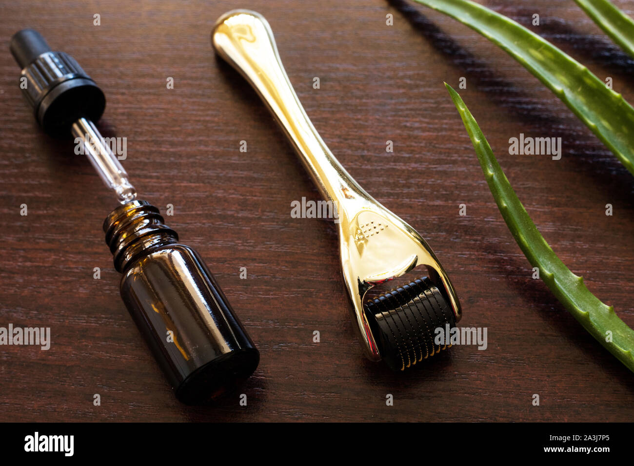 Derma roller for medical micro needling therapy. Tool also known as ...